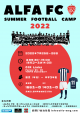 【ALFA FC】夏のサッカーキャンプに関する画像です。