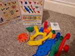 KUMON 知育玩具『くみくみスロープ』セットに関する画像です。