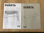 ベッド&デスク　IKEA SVARTAに関する画像です。
