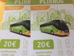Flixbusのチケット（金券）をお譲り致します。に関する画像です。
