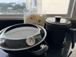 24cm 富士ホーロー温度計付き天ぷら鍋と油ポット