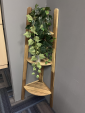 IKEA3段コーナーラック＋人工観葉植物に関する画像です。