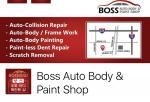 Boss Auto body, paint