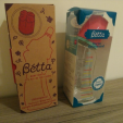 ベビーベッタ ガラス製哺乳瓶+保温ポーチ+調乳マット...セット売りに関する画像です。
