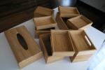 IKEAの竹製小物入れ&ティッシュケースセットに関する画像です。