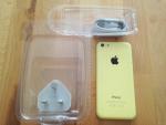 ＊iPhone5c 16GB sim free yellowに関する画像です。