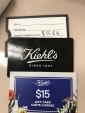 Kiehl's gift card C$50